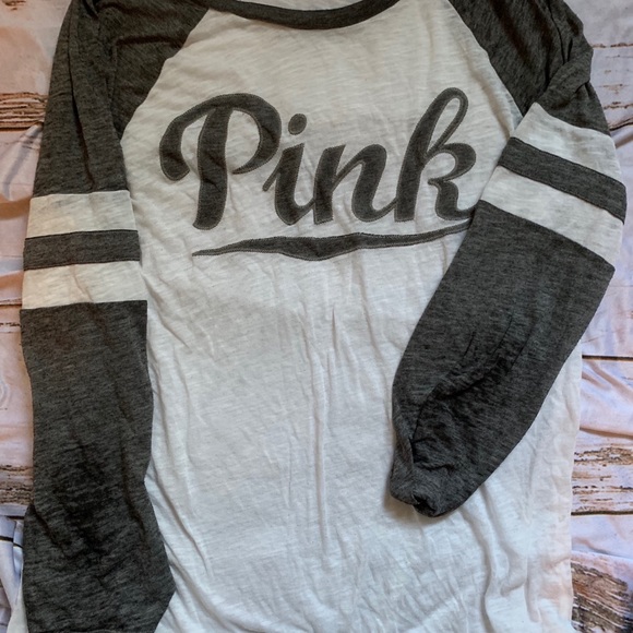 PINK Victoria’s Secret baseball style tee - Picture 4 of 4